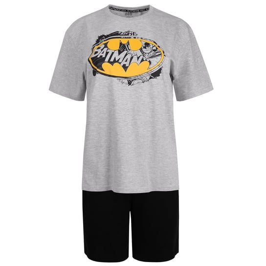 Batman Męska piżama na krótki rękaw, szaro-czarna piżama letnia L DC COMICS