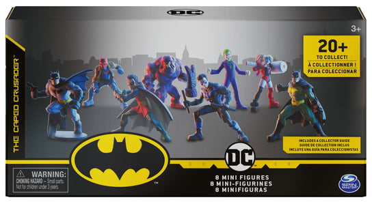 Batman, zestaw 8 mini figurek + przewodnik Batman