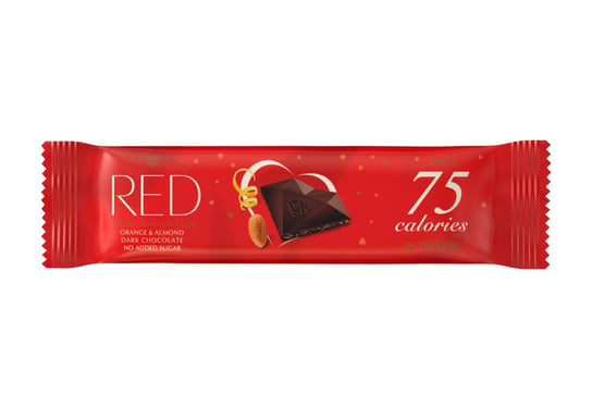 Baton ciemna czekolada - migdały, pomarańcz RED RED
