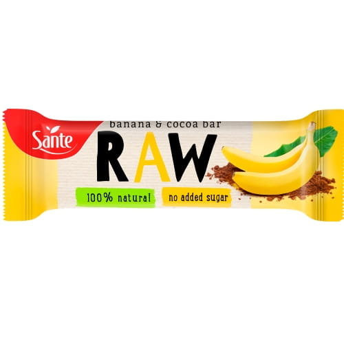 Baton RAW Bananowo-Kakaowy 35g Sante