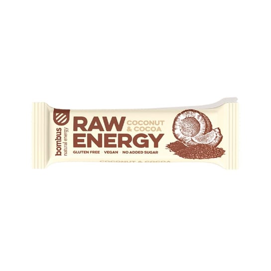 Baton RAW ENERGY Kokos-Kakao BEZGLUTENOWY 50 g Bombus
