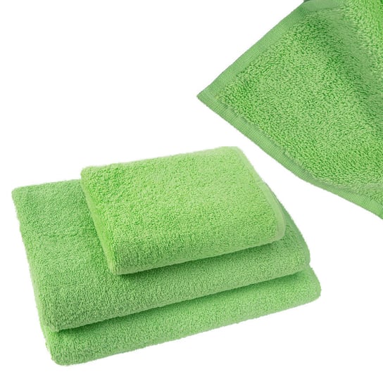 Bawełniany Ręcznik Frotte Do Rąk 50X90 Cm Simple Zielony 400G/M2 Inna marka