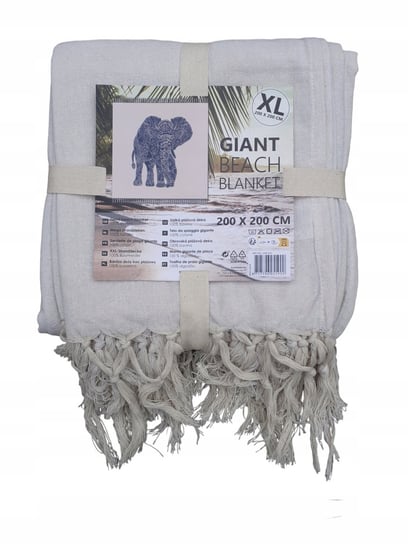 Bawełniany Ręcznik Plażowy Xxl 200X200 Cm Koc 900 Inna marka