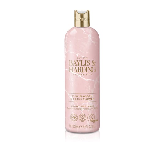 Baylis & Harding, Elements, Płyn do mycia ciała Pink Blossom & Lotus Flower, 500 ml Baylis & Harding