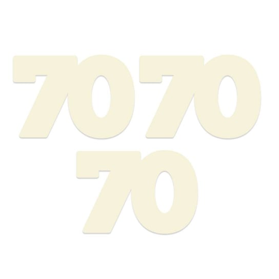 Baza dekoracyjna Liczby - 70, 15x20cm, 3szt. P13