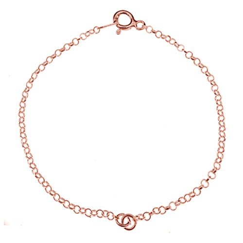 Baza do bransoletki R000, srebro 925 S-Bracelet 8 - 15 CM pozłacane różowym złotem 925.pl