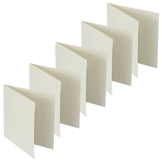 Baza do kartki 14x14 kremowa - Rzeczy z papieru - 5szt Rzeczy z Papieru