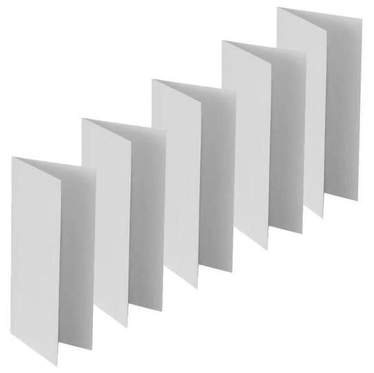 Baza do kartki DL 10x21 biała - Rzeczy z papieru - 5szt Rzeczy z Papieru