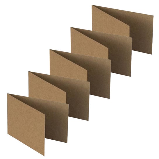 Baza do kartki pionowa C6 11,4x16,2 kraft - Rzeczy z papieru - 5szt Rzeczy z Papieru