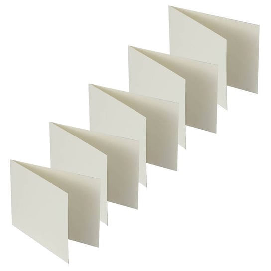 Baza do kartki pionowa C6 11,4x16,2 kremowa - Rzeczy z papieru - 5szt Rzeczy z Papieru