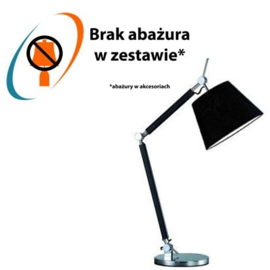 Baza do lampki stołowej do gabinetu Zyta AZ1848 Azzardo z regulacją czarna chrom AZzardo