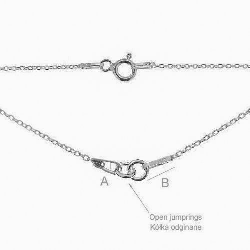 Baza do naszyjnika,  srebro 925 S-CHAIN 2 - 45 CM rodowane 925.pl