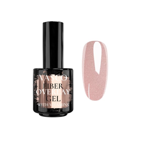 Baza hybrydowa Base Fiber Glitter Nude Vasco 15 ml Vasco