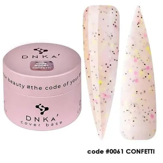 Baza kolorowa DNKa Cover Base nr 0061 Confetti, 30 ml DNKa