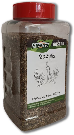 Bazylia suszona otarta Savarro Gastro Professional - słoik 200 g Inna marka
