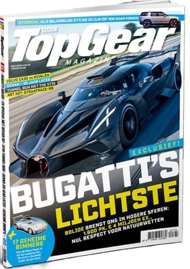 BBC TopGear Magazine Bugatti`s Mei 2024 Niderlandzki Inna marka