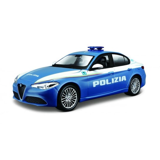 Bburago 1:24 Alfa Romeo Giulia Polizia -niebieska Bburago