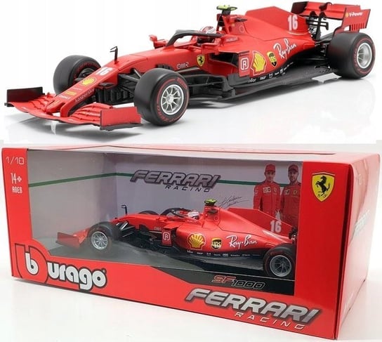 BBurago, bolid F1 Ferrari SF1000 Leclerc BBurago 1:18 Bburago