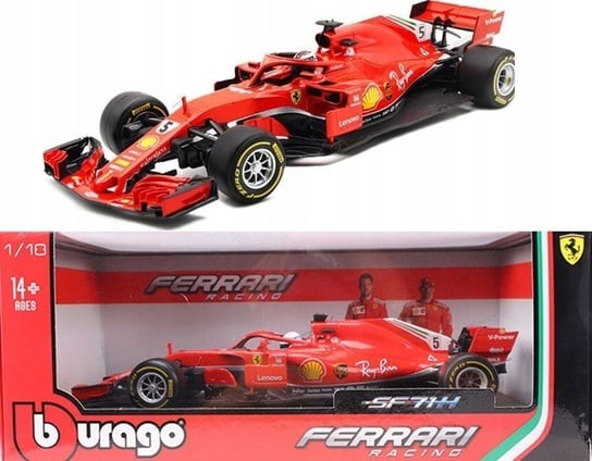 BBurago, bolid F1 Ferrari SF71H S. Vettel BBurago 1:18 Bburago
