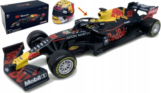 BBurago, bolid F1 Red Bull Max Verstappen KASK BBurago 1:43 Bburago