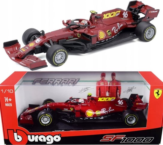 BBurago, bolid Ferrari SF1000 Leclerc Tuscan BBurago 1:18 Bburago