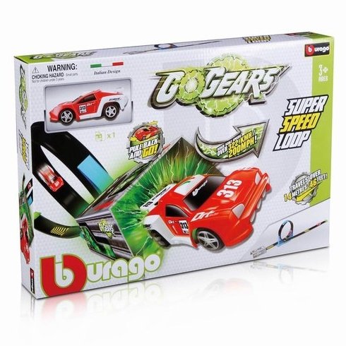 Bburago GoGEARS Super Speed Loop z autkiem pull-back Bburago