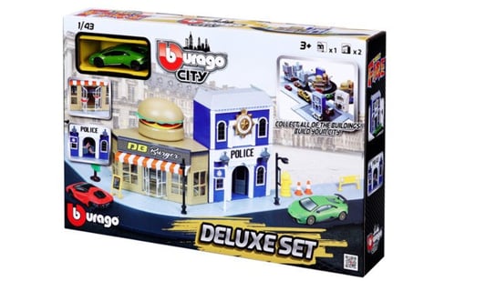 BBurago, zestaw City Deluxe Set 4 Policja Bburago