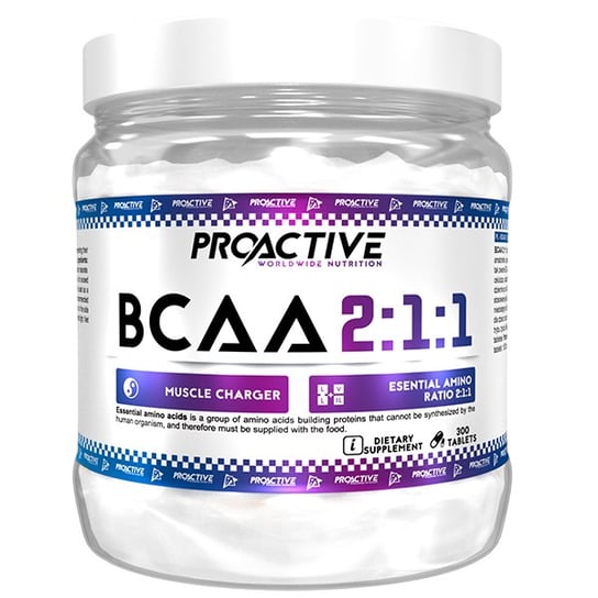 BCAA 2:1:1 - aminokwasy - ProActive - 300 tabletek Proactive
