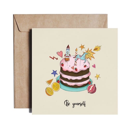 Be My Yourself - Greeting card by PIESKOT Polish Design PIESKOT