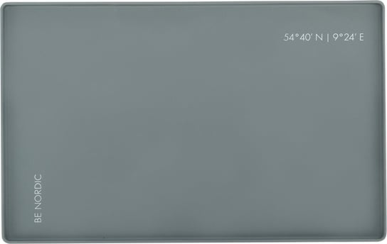 BE NORDIC Podkładka pod miski, szara, silikon, 48 × 30 cm Trixie