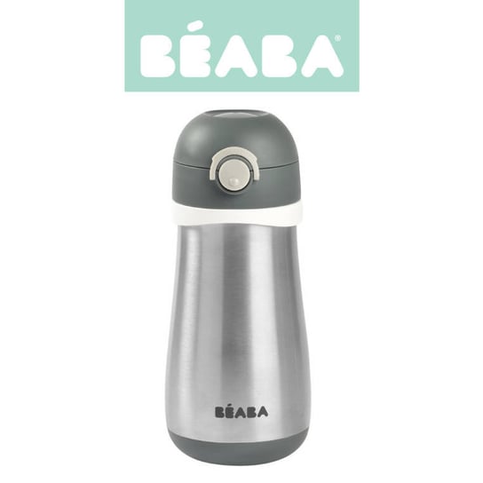 Beaba, Bidon termiczny termobutelka, 350 ml, Mineral grey Beaba