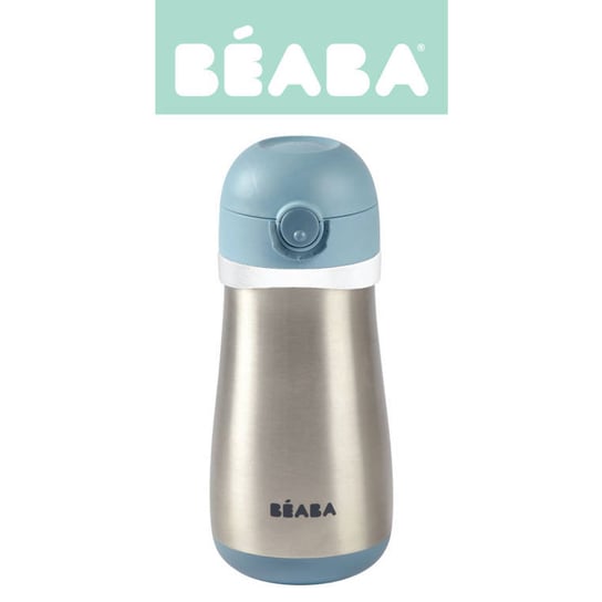 Beaba, Bidon termiczny termobutelka, Niebieski, 350 ml Beaba