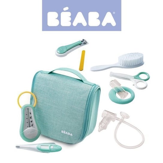 Beaba, Kosmetyczka z 9 akcesoriami do pielęgnacji niemowląt, Mint Beaba