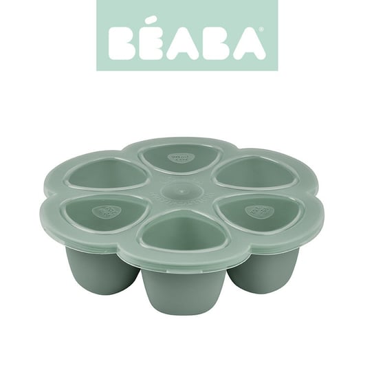 Beaba, Silikonowy pojemnik do mrożenia Sage, Zielony, 6 x 90 ml Beaba