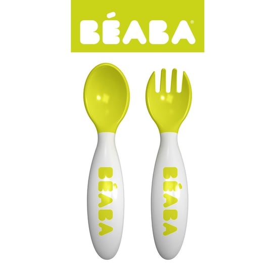 Beaba, Sztućce plastikowe w etui, Neon Beaba