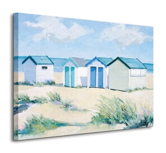 Beach  Huts On A Bright Day - obraz na płótnie Pyramid International