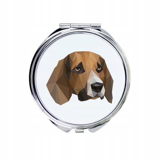 Beagle Lusterko kieszonkowe Pies geometryczny Inna marka