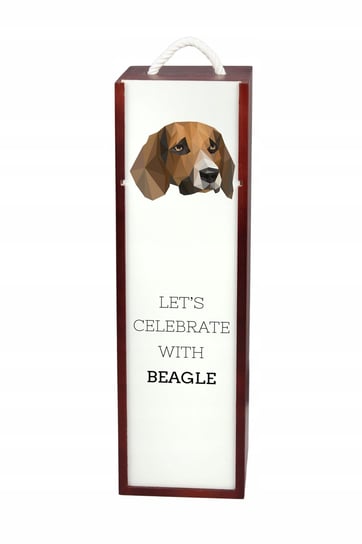 Beagle Pudełko na wino z geometrycznym psem Inna marka