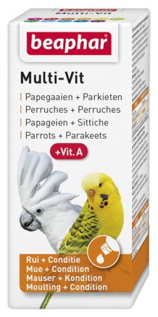 Beaphar Multi-Vit for Parrots 20ml - preparat witaminowy dla papug 20ml Beaphar