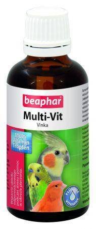 Beaphar Multi Vit Witaminy dla Ptaków na Odporność, na Stres, na Pierzenie 50ml Beaphar