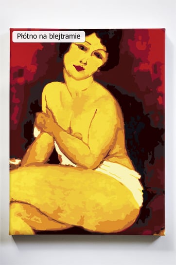 Beatrice Hastings akt, kobieta, portret, malarz, Amedeo Modigliani, malowanie po numerach, blejtram Akrylowo