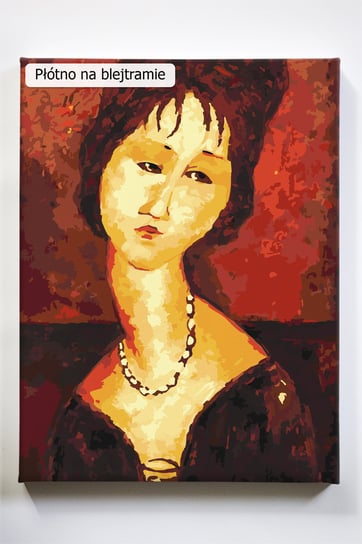 Beatrice Hastings, kobieta, portret, malarz, Amedeo Modigliani, malowanie po numerach, blejtram Akrylowo