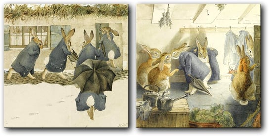 Beatrix Potter, The Rabbits' Christmas Party  - PR05573 PRINTORAMA