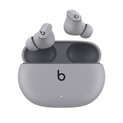 Beats Studio Buds – Całkowicie bezprzewodowe słuchawki douszne z redukcją szumów – Odporne na pot słuchawki Bluetooth, kompatybilne z urządzeniami Apple i Android – Księżycowa szarość Beats