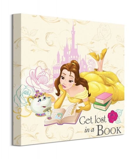 Beauty And The Beast Lost In A Book - obraz na płótnie Disney
