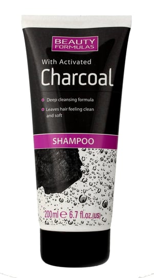 Beauty Formulas, Charcoal, szampon oczyszczający z aktywnym węglem, 200 ml Beauty Formulas