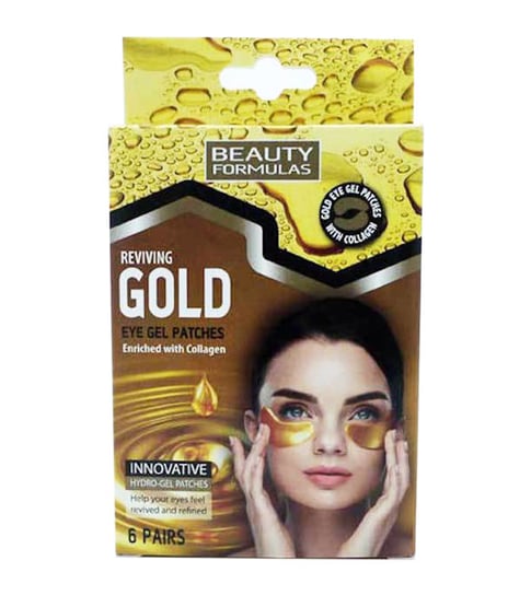Beauty Formulas, Gold, płatki pod oczy, 6 par Beauty Formulas