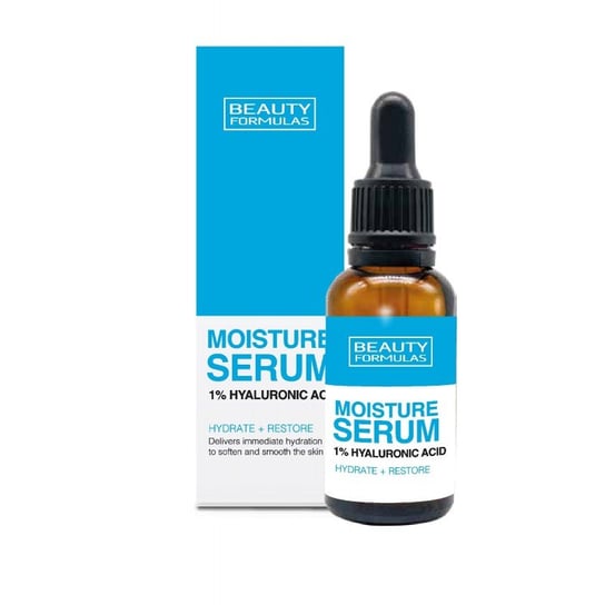 Beauty Formulas, Moisture Serum, Nawilżające serum do twarzy 1% Hyaluronic Acid, 30 ml Beauty Formulas