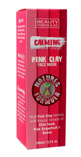 Beauty Formulas, Natures Formulas, maseczka na twarz kojąca z różową glinką, 100 ml Beauty Formulas