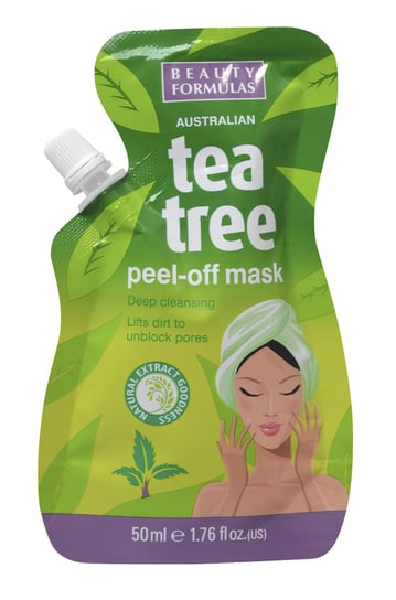 Beauty Formulas, Tea Tree, maseczka peel-off, 50 ml Beauty Formulas